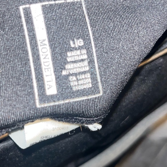 Modetta Black High-Waisted fleece lined Leggings - Picture 4 of 5